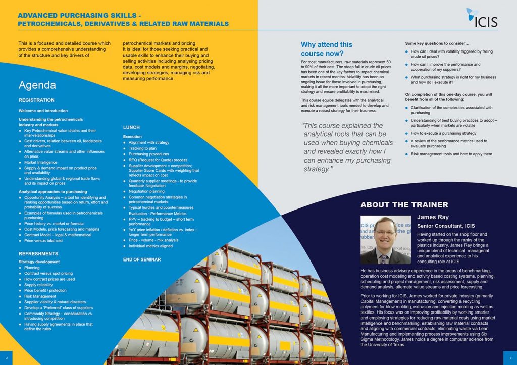 Training course brochure