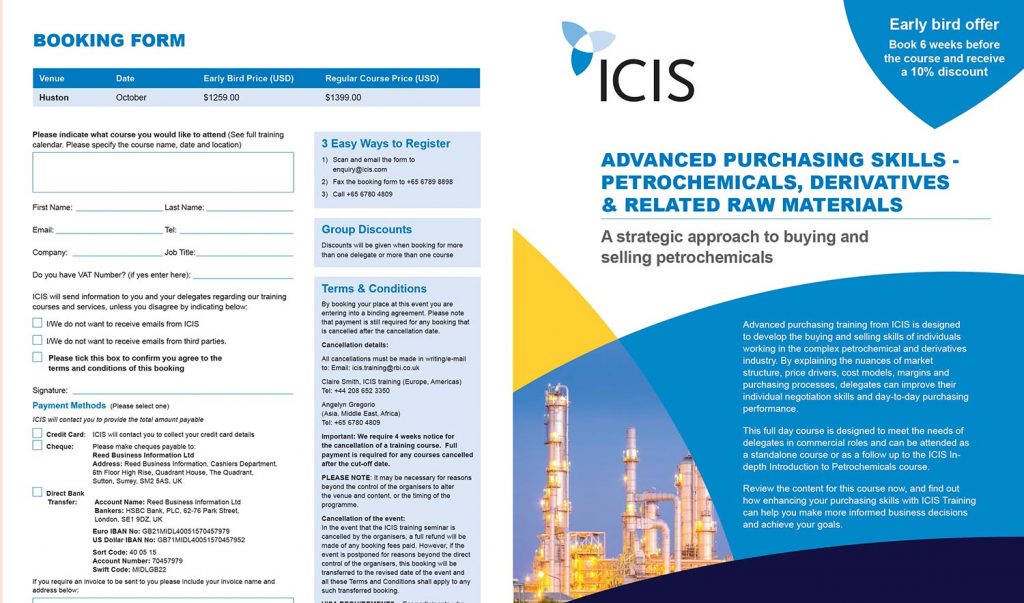 Training course brochure